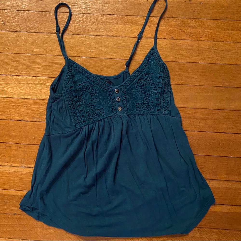 American Eagle teal tank